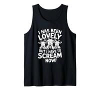 Divertidas Cabras Gritando He Sido Encantadora Pero Mujeres Hombres Camiseta sin Mangas