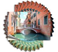 Divertidas calcomanías de parachoques para adultos, coloridas calcomanías de canales y puentes de Venecia, 10 calcomanías para autos, calcomanías de broma para adultos (8 x 12 cm)