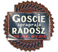 Divertidas calcomanías de parachoques para adultos, invitados, aseguran que la alegría entre justo como deja 10 calcomanías divertidas para parachoques (6 x 9 cm)