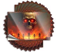 Divertidas calcomanías para coche Un apocalipsis ardiente: El ascenso de los guardianes de esqueleto, 10 calcomanías para caja de herramientas y calcomanías para coche (12 x 18 cm)