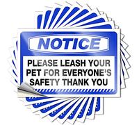 Divertidas calcomanías para parachoques, aviso, por favor, ata a tu mascota para la seguridad de todos, calcomanías de agradecimiento para coches, cajas de herramientas (12 x 18 cm)