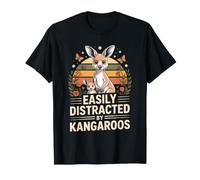 Divertidas Camisas de Canguro Que se distraen fácilmente con canguros Camiseta