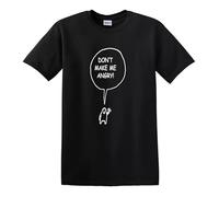 Divertidas camisetas para hombre, camisetas novedosas de broma, regalo de cumpleaños, Navidad, Don't Make Me Angry, S