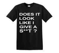 Divertidas camisetas para hombre, camisetas novedosas de broma, regalo de cumpleaños, Navidad, ¿Parece que te doy un, M