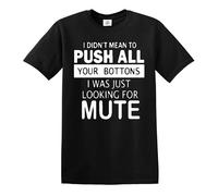 Divertidas camisetas para hombre, diseño de broma, ropa de cumpleaños, I Didn't Mean to Push, S