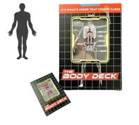 Divertidas cartas transparentes de anatomía humana, barajas de cartas translúcidas, la cubierta del cuerpo, impermeable para jugar C/ards, cartas de juego personalizadas, D/eck de colocación C/ards