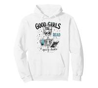 Divertidas Chicas Buenas leen Libros picantes Gothic Skeleton Bookworm Sudadera con Capucha