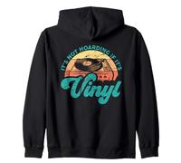 Divertidas Citas de Vinilo It's Not Hoarding If It's Vinyl Sudadera con Capucha