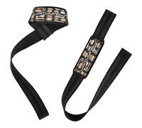 Divertidas correas acolchadas de neopreno para amantes de los cachorros, con texto en inglés "Just A Girl Who Loves Dogs", 26 pulgadas, para levantamiento de pesas, culturismo, levantamiento de