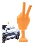 Divertidas decoraciones para coche - Decoración divertida para coche, escultura con mano temblorosa | Gesto de estatua casco adhesivo calcomanía adornos modelo a mano para hombre mujer motocicleta