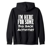 Divertidas festividades de Actividades con la Espalda Grande Sudadera con Capucha