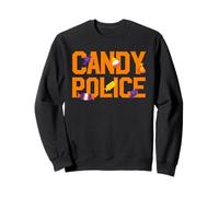 Divertidas Fiestas de Halloween de Candy Police para Padres espeluznantes para mamá y papá Sudadera