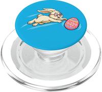 Divertidas Gafas de Conejo de Pascua Saltando Persiguiendo la Caza del Huevo de Pascua PopSockets PopGrip para MagSafe