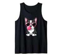Divertidas Gafas de Sol Border Collie Heart Valentine Puppy Love Camiseta sin Mangas