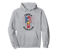 Divertidas gafas de sol patrióticas de pollo Tee Chicka Boom Boom USA Sudadera con Capucha
