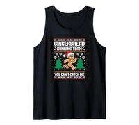 Divertidas Galletas navideñas de Gingerbread Running Team Camiseta sin Mangas