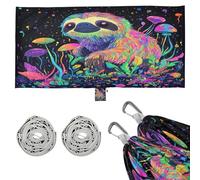 Divertidas hamacas de perezoso para exteriores con cuerda colgante, hamaca de tela para patio, patio trasero y piscina