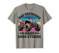 Divertidas Malas Decisiones Buenas Historias Cuatro Ruedas Quad UTV SxS Camiseta