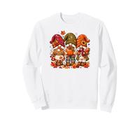 Divertidas Mama Gnomo Bebiendo Vino Cena Acción De Gracias Sudadera