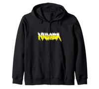 Divertidas Náuseas Medios Colores Blanco/Amarillo Sudadera con Capucha