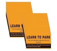 Divertidas notas de estacionamiento, paquete de 50 tarjetas de boletos de infracción múltiple, bromas ridículas de estacionamiento y boletos de sarcástica para adultos, regalo de broma de