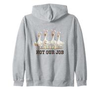 Divertidas Orejas de Conejo de Gansos de Pascua, no es Nuestro Trabajo Humor Sudadera con Capucha