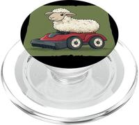 Divertidas ovejas cortadoras de césped reina sobre los pastizales PopSockets PopGrip para MagSafe