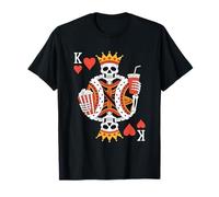 Divertidas Palomitas de maíz de Carnaval de Esqueleto del Rey Camiseta