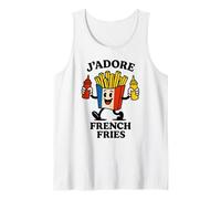 Divertidas Papas Fritas Fritas Francia Vacaciones Emigrando Verano Camiseta sin Mangas