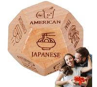 Divertidas parejas de citas - Dados de citas para parejas, dados decisivos de cena de cita nocturna | Dados decisivos de cena con bonitos patrones para Halloween, cumpleaños, Navidad, día de San