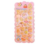 Divertidas Pegatinas 3D - Calcomanías suavess Y Comprimibles De 21,5 X 10 X 1 Cm | Calcomanías Adhesivas Hinchadas | Pegatinas De Carpincho Fidgets | para Cuadernos, Estuches para Lápices, Tableta