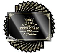 Divertidas pegatinas para parachoques con texto en inglés "I Can't Keep Calm I'm A Painter" (12 x 18 cm)