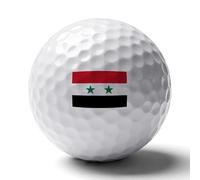 Divertidas Pelotas De Golf Con La Bandera De La República Árabe Siria Impresa Regalos Divertidos Para Golfistas Novedades Para Amantes Del Golfistas Niños Y Papás Accesorios Geniales Para Hombres