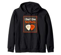Divertidas púas de Guitarra con Texto en inglés I Don't Give Two Plucks Sudadera con Capucha