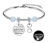 Divertidas pulseras inspiradoras, regalo de cumpleaños para mujeres, mejores amigos, hijas, madre, colegas, a veces olvidas que eres tan genial, así que este es tu recuerdo, A Größe, Acero inoxidable,