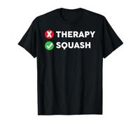 Divertidas Raquetas de Squash Entrenador Jugador Amante Terapia Camiseta