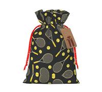 Divertidas raquetas de tenis y pelotas de tenis con estampado reutilizable con cordón, perfecta para cumpleaños, aniversarios y fiestas