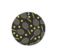 Divertidas raquetas de tenis y pelotas de tenis redondas para coche, juego de tarjetas ambientadoras para coche, aroma a lavanda, 10/24 piezas