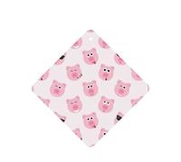 Divertidas tarjetas ambientadoras de coche con impresión de cara de cerdo rosa, 10 unidades, para hojas colgantes perfumadas para baño, con cuerda