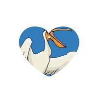 Divertidas tarjetas de ambientador de coche con estampado de pelícano, 10 hojas perfumadas para colgar