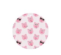 Divertidas tarjetas de ambientador de coche con impresión de cara de cerdo rosa, 10 hojas perfumadas para colgar