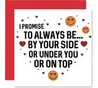 Divertidas tarjetas de aniversario para esposa, novia, a tu lado, tarjeta de feliz cumpleaños de marido, novio, pareja, regalo de cumpleaños para esposa, tarjetas de felicitación de San Valentín de