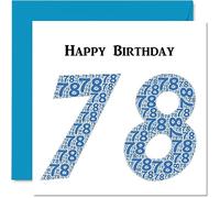 Divertidas tarjetas de cumpleaños 78 para hombres, Shapecloud - Tarjeta de feliz cumpleaños para papá, mamá, bisabuelo, abuelo, niñera, abuela, tío y tía, tarjetas de felicitación de 145 mm, tarjeta