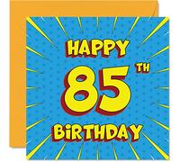 Divertidas tarjetas de cumpleaños 85 para hombres y mujeres, cómics, tarjeta de feliz cumpleaños para abuelo, abuela, niñera, papá, mamá, gran abuelo, tía, tío abuelo, tarjetas de felicitación,