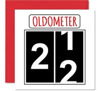 Divertidas tarjetas de cumpleaños número 22 para hombres y mujeres - Oldometer - Tarjeta de feliz cumpleaños para hijo, hija, hermano, hermana, nieto, nieta, sobrino, tío, tarjetas de felicitación de