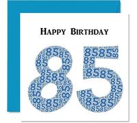 Divertidas tarjetas de cumpleaños número 85 para hombres, Shapecloud - Tarjeta de feliz cumpleaños para papá, mamá, bisabuelo, abuelo, niñera, abuela, tío y tía, tarjetas de felicitación de 145 mm,