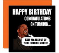 Divertidas tarjetas de cumpleaños para hombres y mujeres, broma de edad, tarjetas de cumpleaños groseras para mamá, papá, hermano, hermana, hijo, hija, nan abuelo, tarjetas de felicitación de 145 mm x 145 mm, tarjetas de felicitación de humor de broma 30 ° 40 ° 50 ° cumpleaños