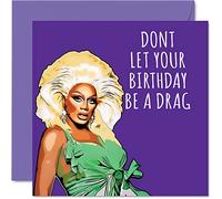 Divertidas tarjetas de cumpleaños para hombres y mujeres, tarjeta de feliz cumpleaños para mamá, papá, hermano, hermana, hijo, hija, abuela, abuelo, tarjetas de felicitación de 145 mm x 145 mm,