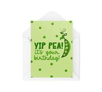 Divertidas tarjetas de felicitación novedosas | Yip Pea, It's Your Birthday | Cumpleaños Padres Mamá Papá Mejor Amigo | Bromas Bromas Divertidas | CBH1339