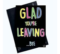 Divertidas tarjetas de trabajo nuevas alegres que estás dejando adiós banter chiste colega dejando PC845